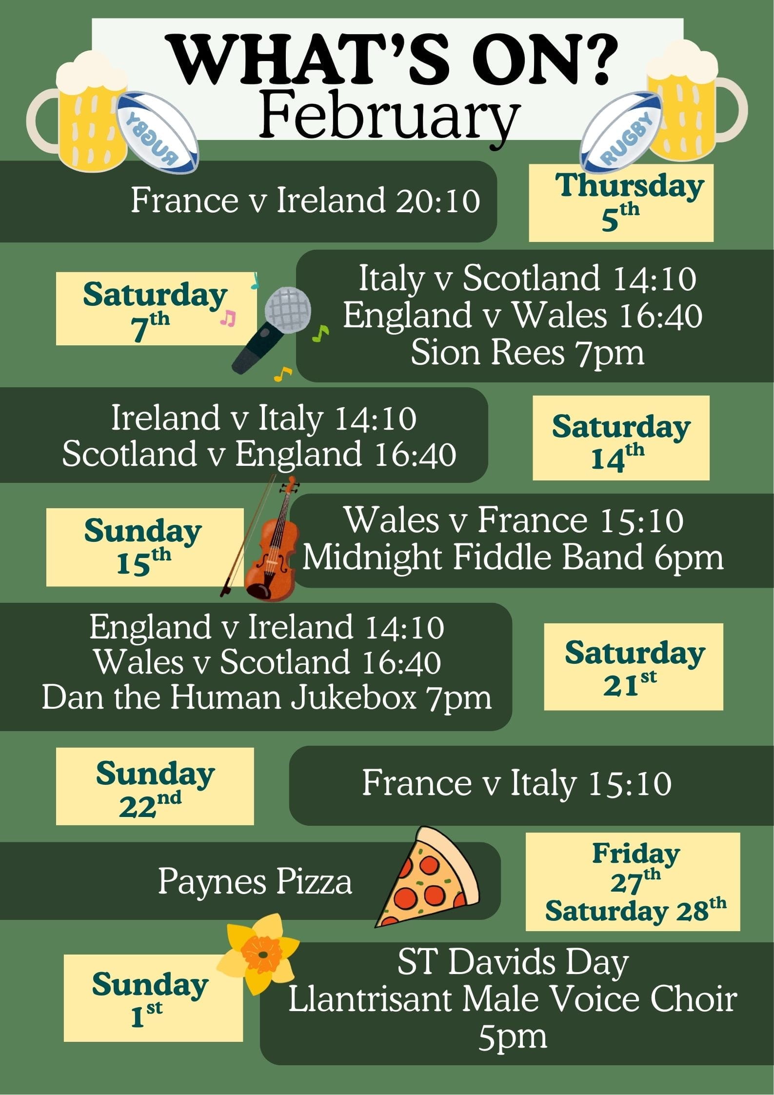 February 2026 Event Calendar